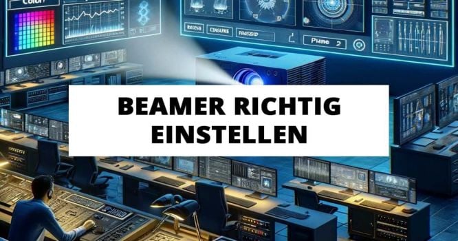 Beamer richtig einstellen - So einfach geht es!